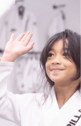 Child attending a Jiu Jitsu class